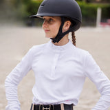 Cambridge Girls Long Sleeve Show Shirt - White