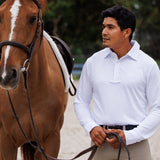 Cambridge Men's Long Sleeve Show Shirt - White
