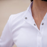 Cambridge Girls Long Sleeve Show Shirt - White
