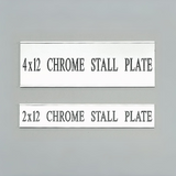 Chrome Stall Nameplate