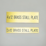 Brass Stall Nameplate