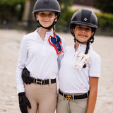 Cambridge Girls Long Sleeve Show Shirt - White