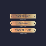 Brass Stall Nameplate