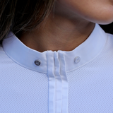 Paola - Womens Competion Shirt in White Long Sleeve