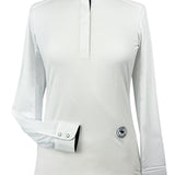 Beautiful Bits Ladies Talent Yarn Wrap Collar Long Sleeve Show Shirt