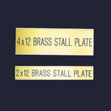 Brass Stall Nameplate